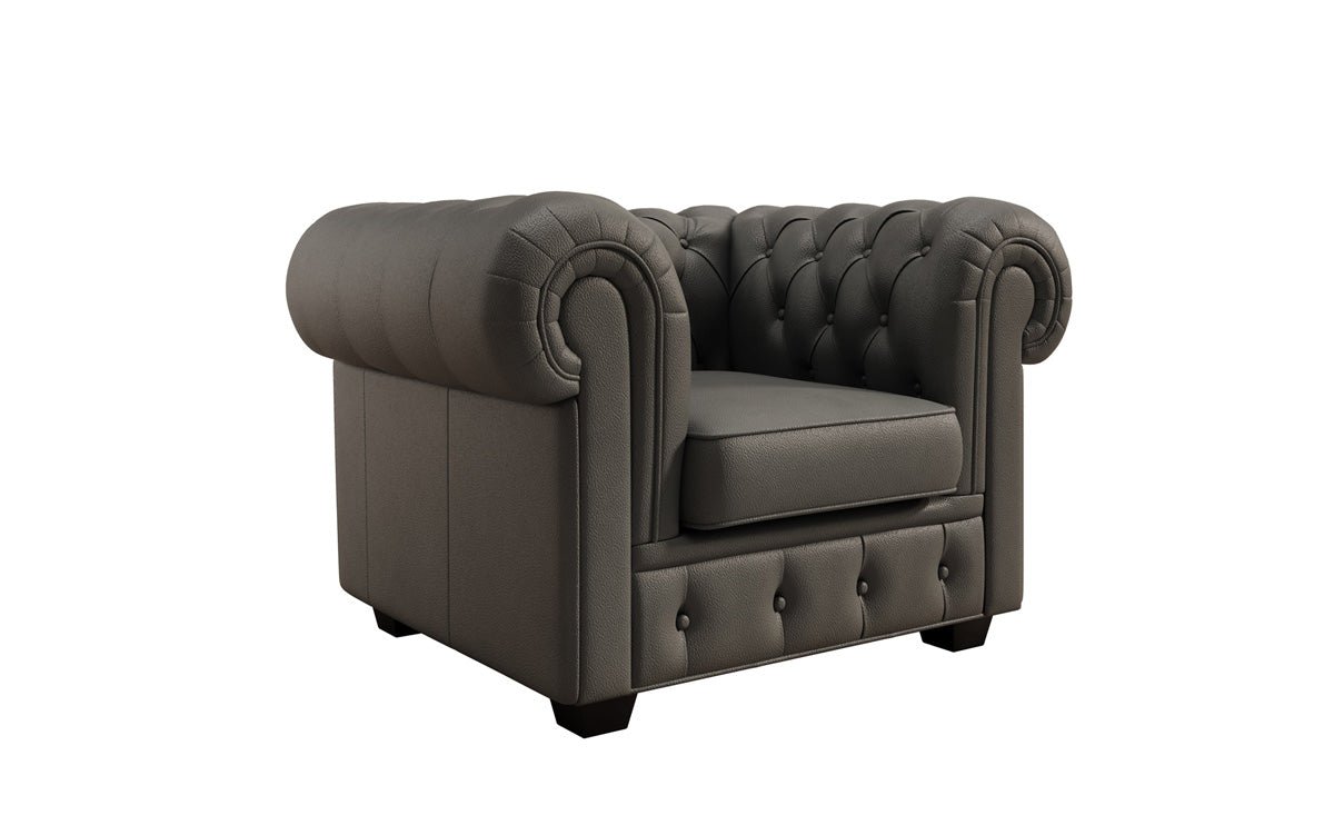 Chesterfield Sessel Royal in Echtleder