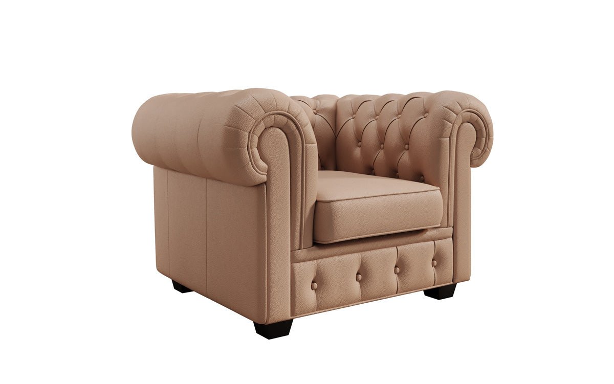 Chesterfield Sessel Royal in Echtleder