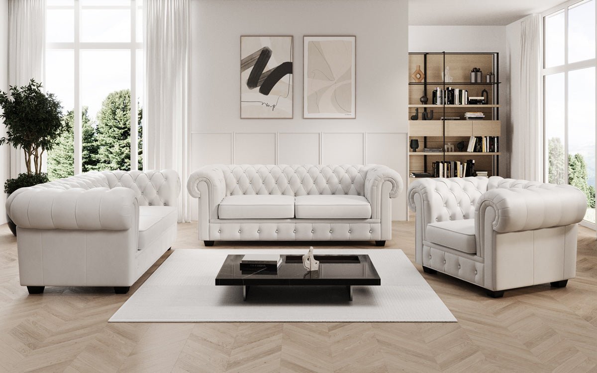 Chesterfield Sessel Royal in Echtleder