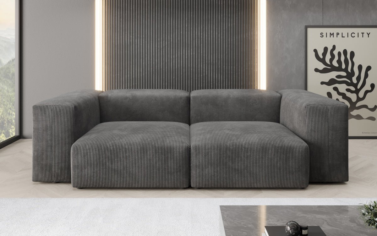 Designer 2 Sitzer Sofa Snug in Cord