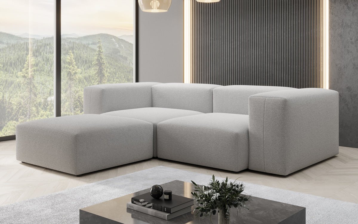 Designer Ecksofa Snug Mini in Bouclé
