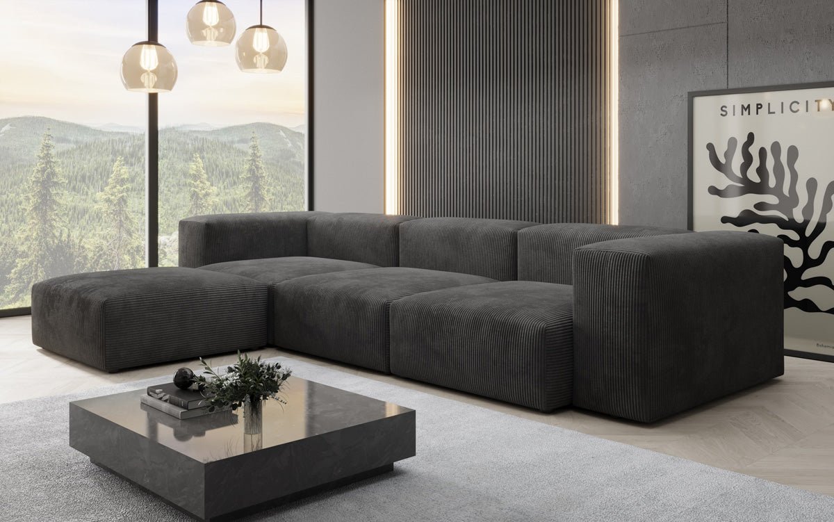 Designer Ecksofa Snug in Cord
