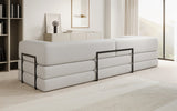 Designer Sofa Lazy 3 Sitzer XXL in Bouclé