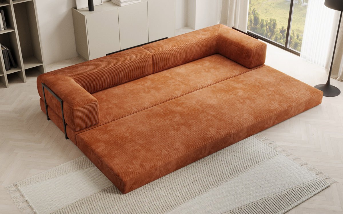 Designer Sofa Lazy 3 Sitzer XXL in Cord
