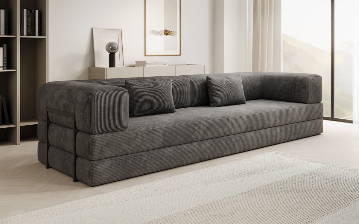Designer Sofa Lazy 3 Sitzer XXL in Cord