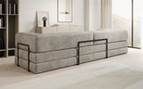 Designer Sofa Lazy 3 Sitzer XXL in Samt