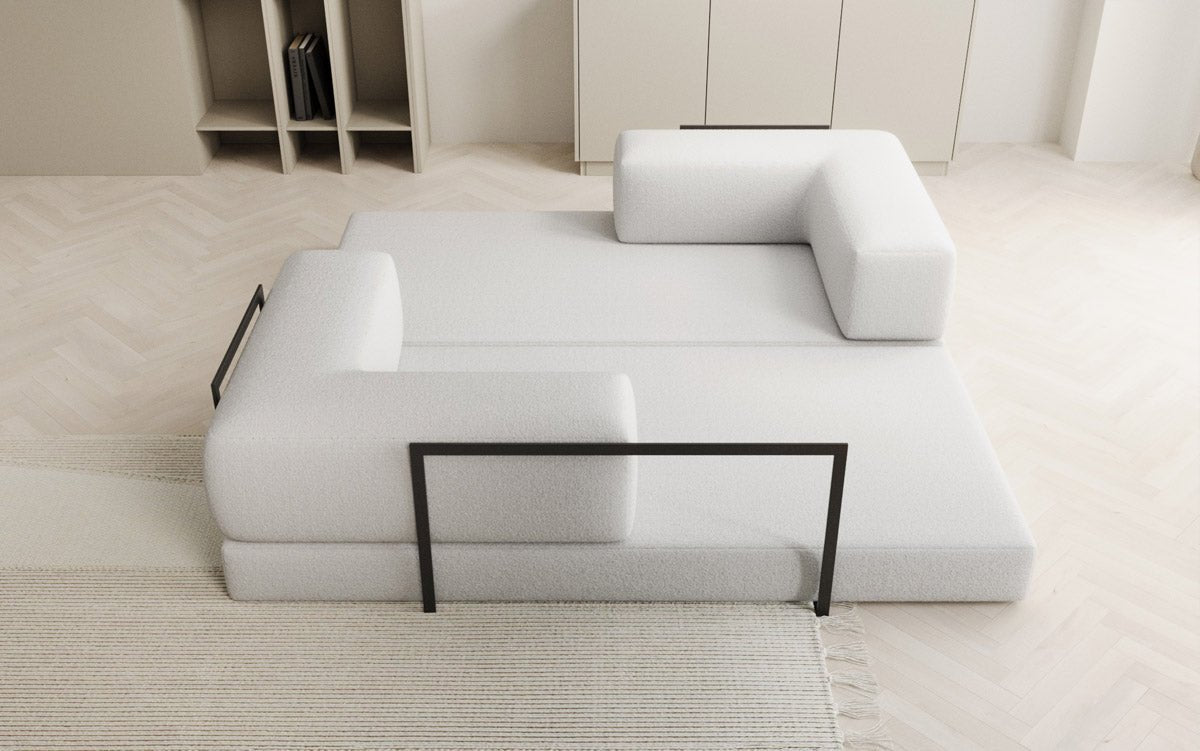 Designer Sofa Lazy 3 Sitzer in Bouclé