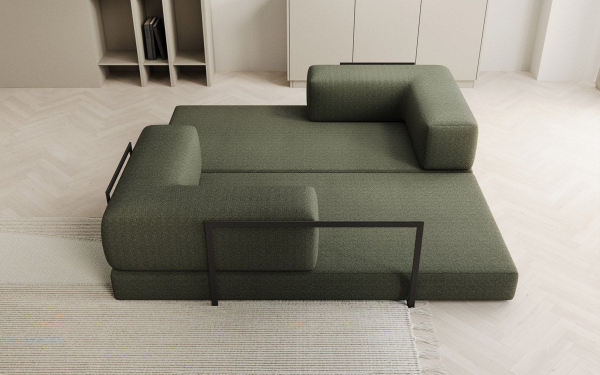 Designer Sofa Lazy 3 Sitzer in Bouclé