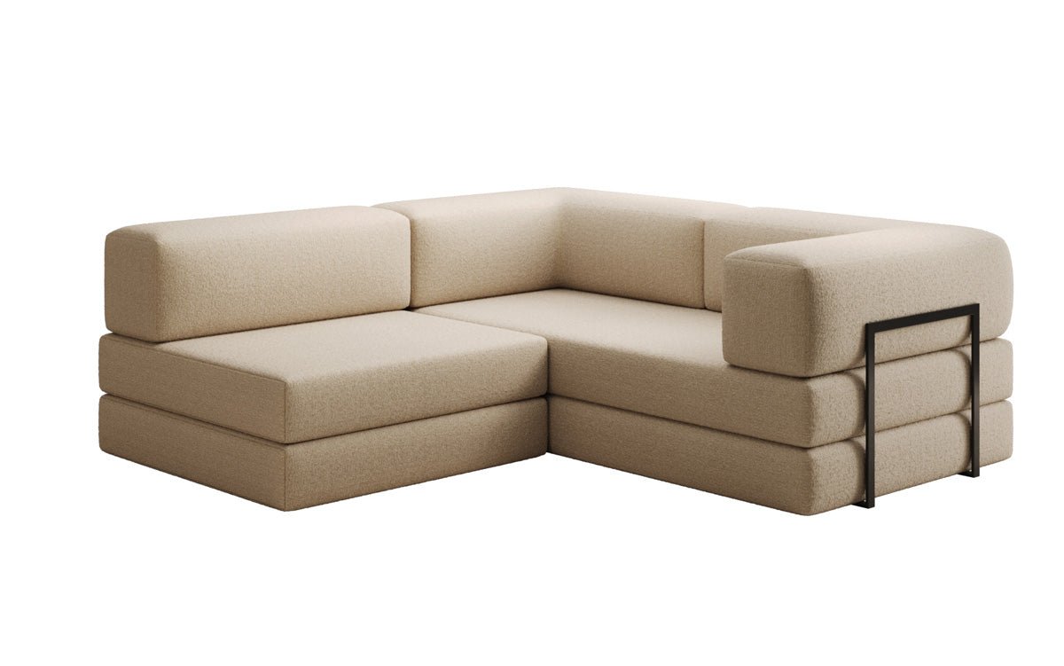 Designer Sofa Lazy L Mini in Bouclé