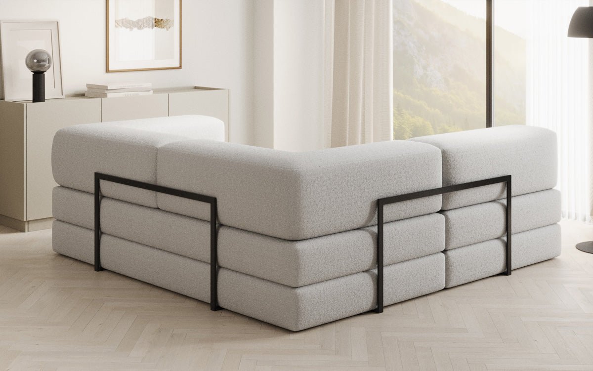 Designer Sofa Lazy L Mini in Bouclé