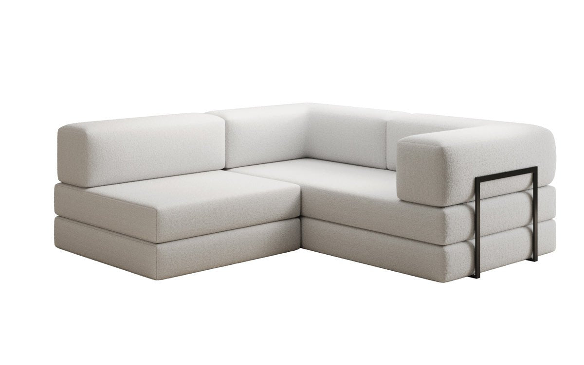 Designer Sofa Lazy L Mini in Bouclé