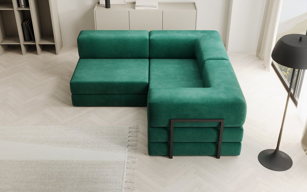 Designer Sofa Lazy L Mini in Samt