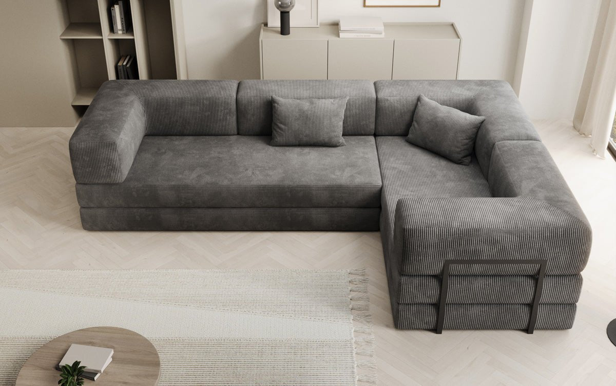 Designer Sofa Lazy L geschlossen in Cord