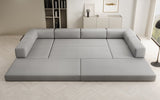 Designer Sofa Lazy U in Bouclé