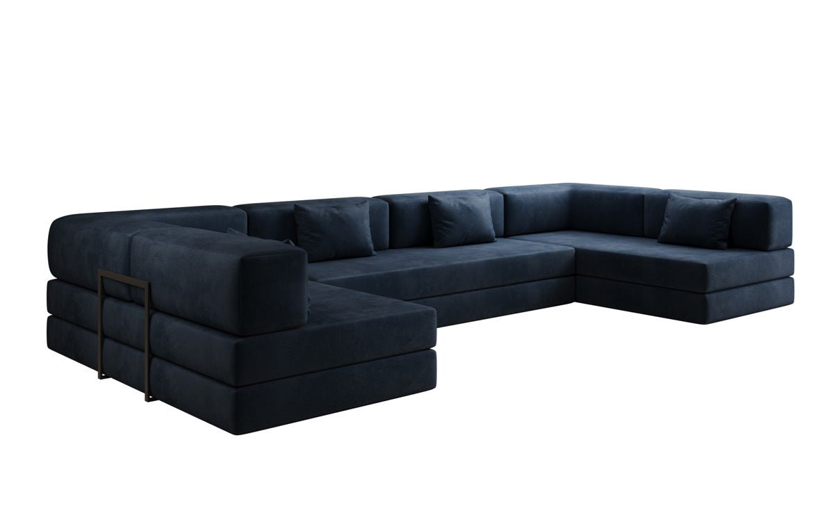 Designer Sofa Lazy U in Samt