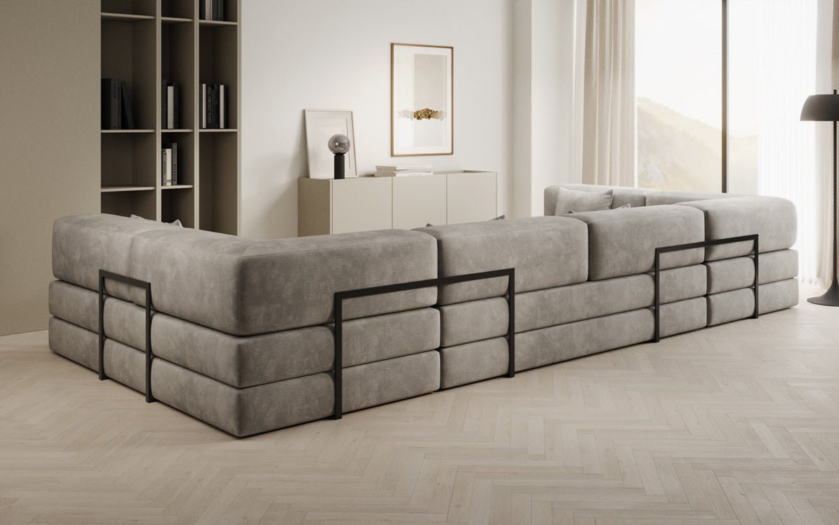 Designer Sofa Lazy U in Samt