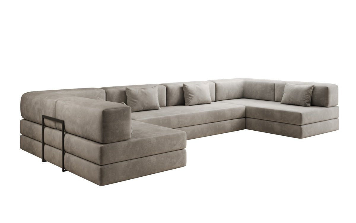 Designer Sofa Lazy U in Samt