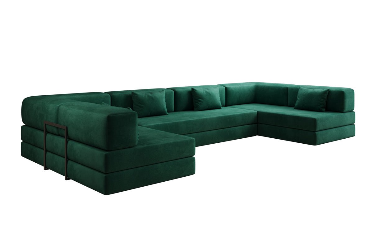 Designer Sofa Lazy U in Samt