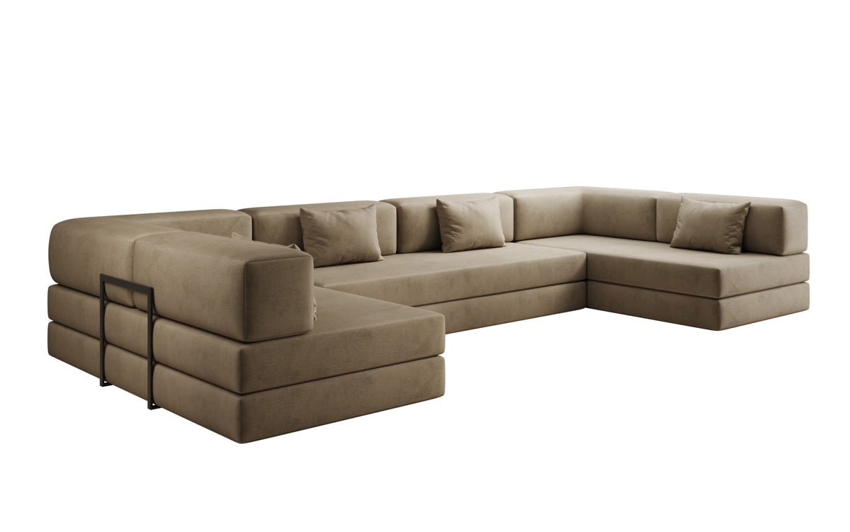 Designer Sofa Lazy U in Samt