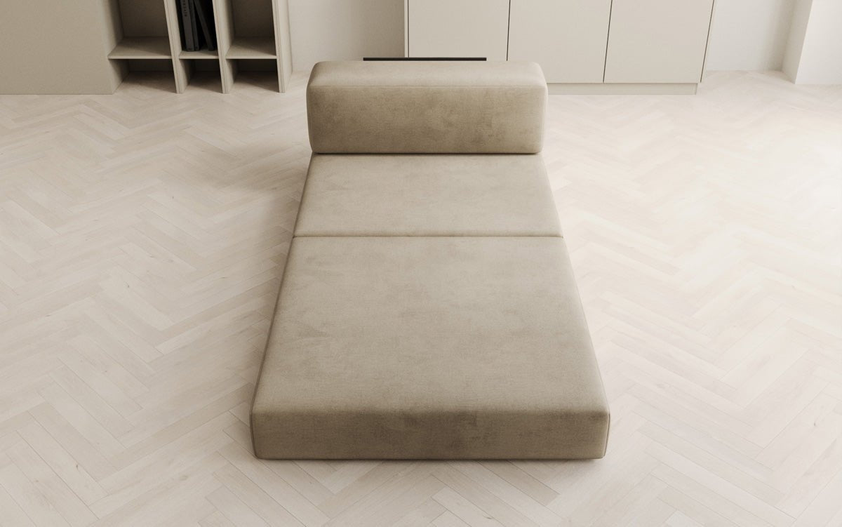 Designer Sofa Mittelmodul Lazy in Samt