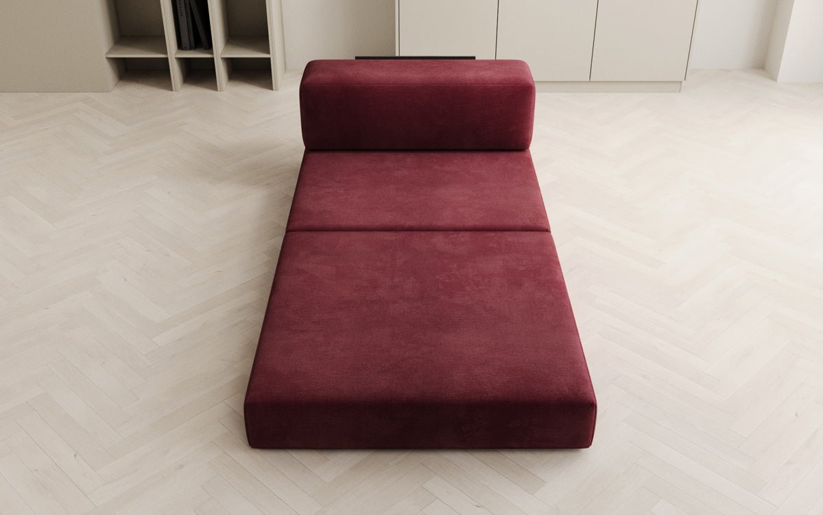 Designer Sofa Mittelmodul Lazy in Samt
