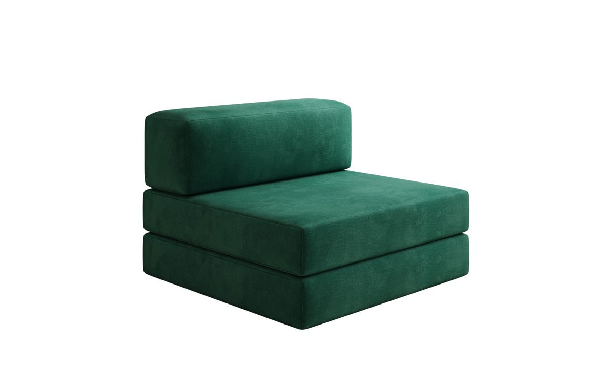 Designer Sofa Mittelmodul Lazy in Samt
