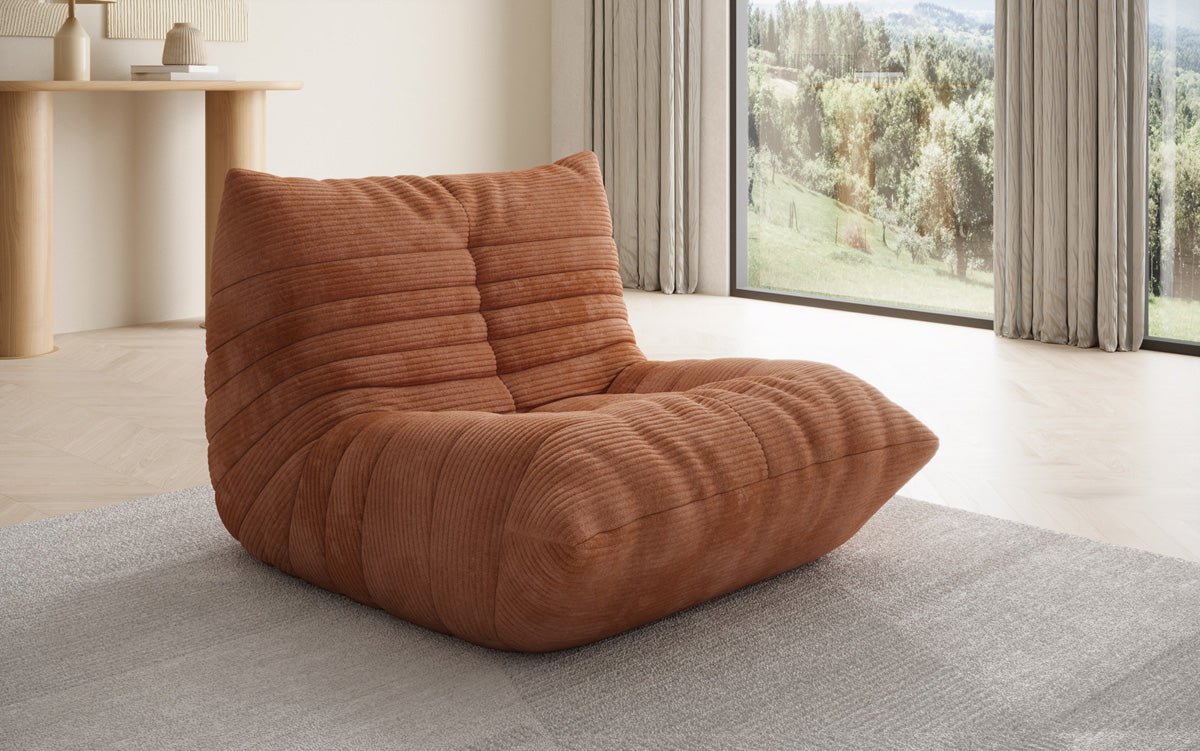 Designer Sofa-Sessel Calmo in Cord