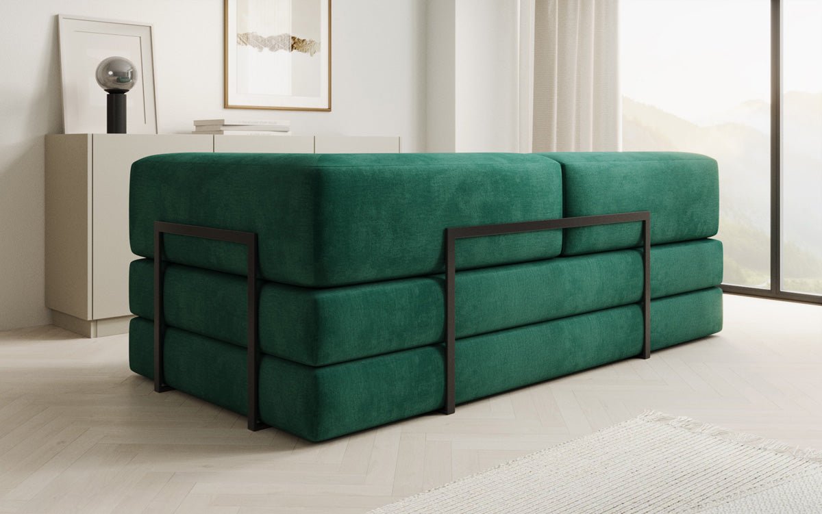 Designer Sofa/Chaise Longue Lazy in Samt