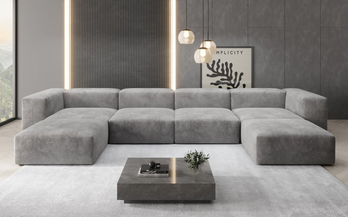 Designer U Sofa Snug in Cord