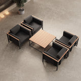 Euphoria – 4 Loungesessel & Tisch aus Aluminium | Aevora™ Kollektion