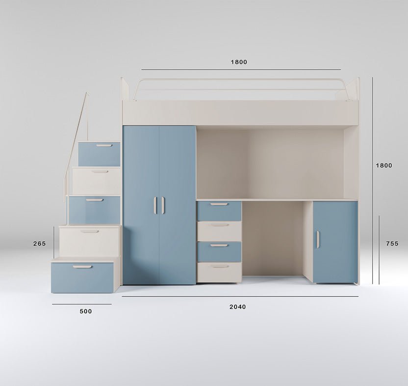 Kinderhochbett Dream Matte Oberfläche