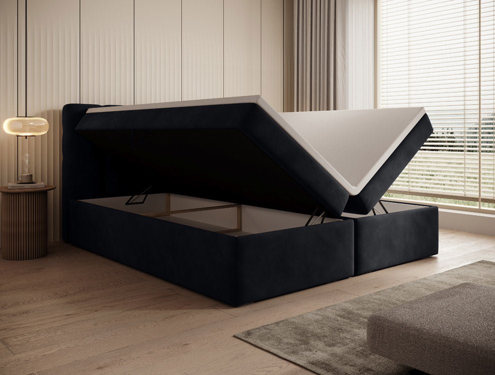 Boxspringbett Faro Samt mit Stauraum