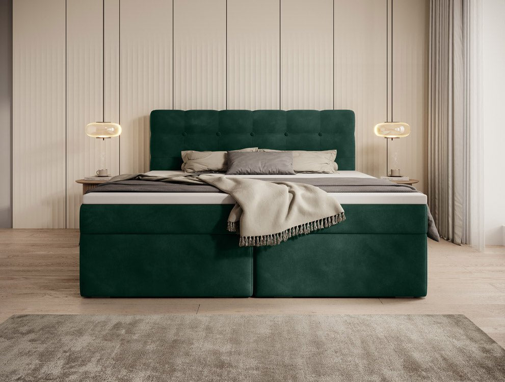 Boxspringbett Faro Samt mit Stauraum