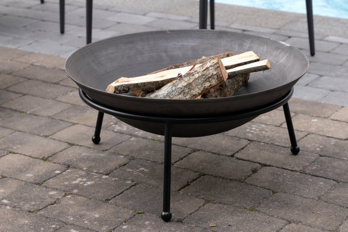 Feuerschale Bjorn - schwarze Feuerschale aus Stahl