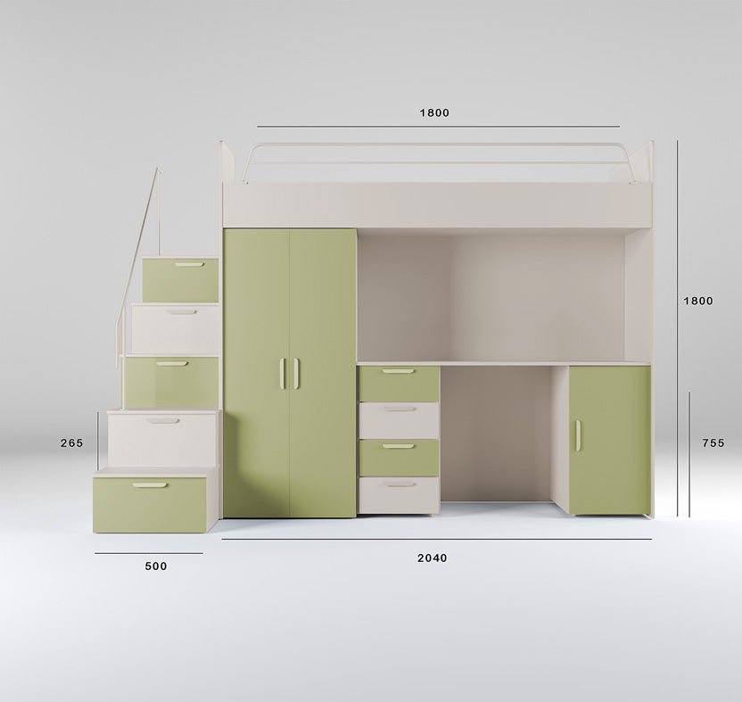 Kinderhochbett Dream Matte Oberfläche