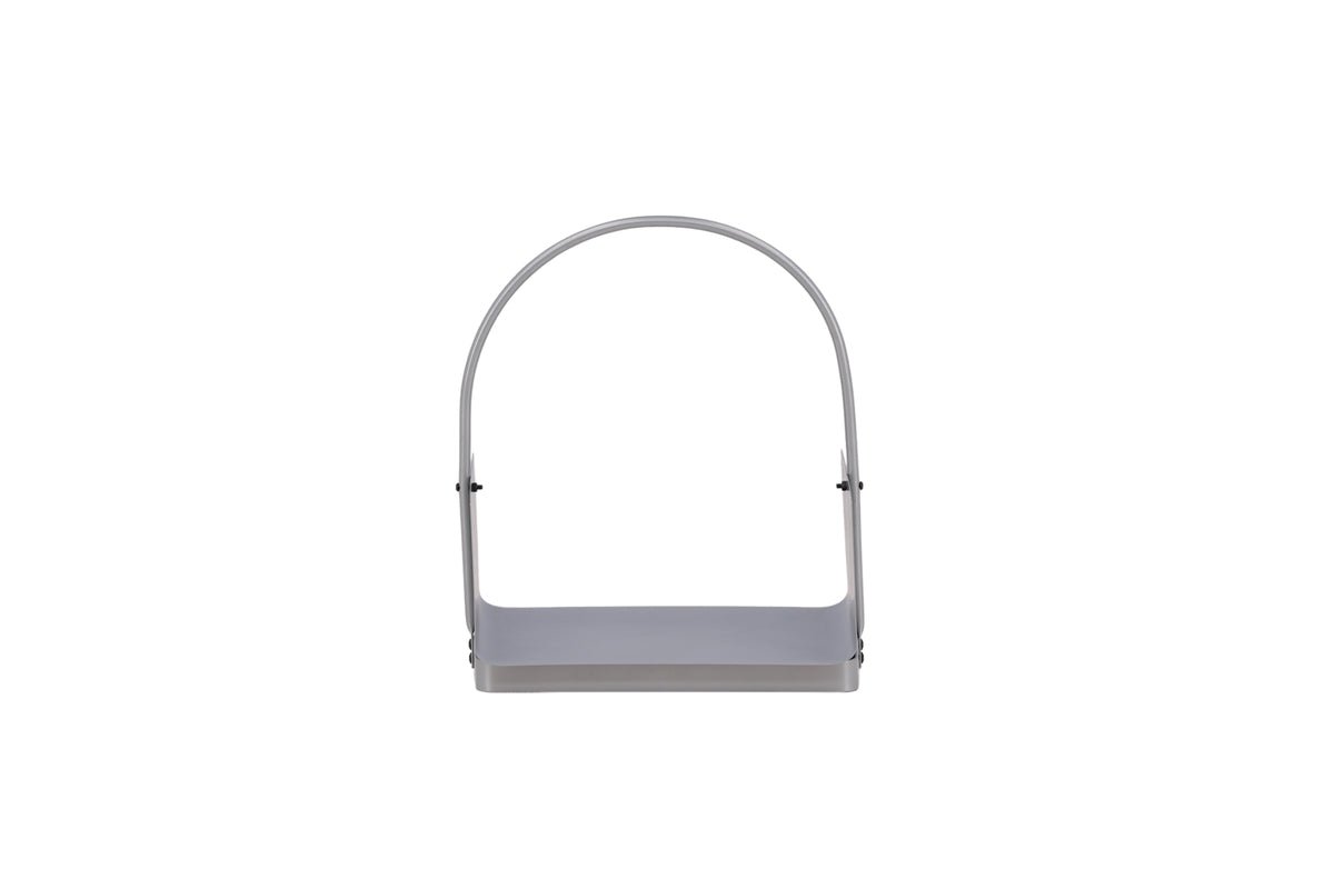 Garten Brennholzkorb Carry - aus Stahl in Silber