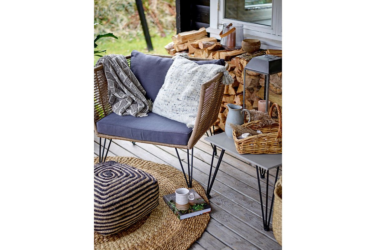 Garten-Couchtisch Rova – Fibercement mit Metallgestell