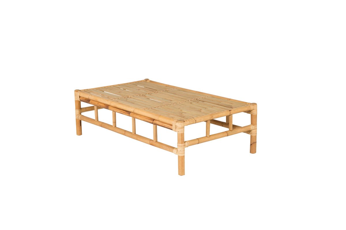 Garten Couchtisch Zypern - Aus Rattan und Bambus in Natur-Optik