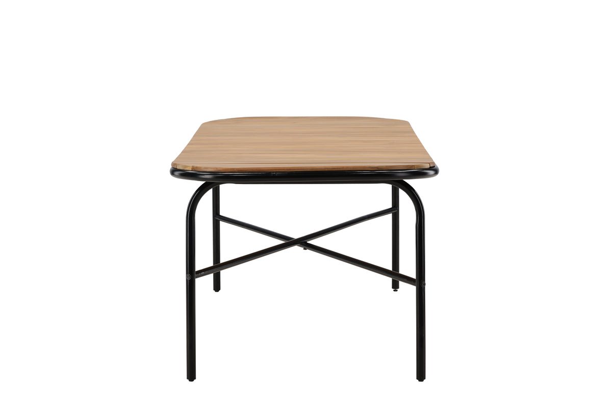 Garten Esstisch Lumo - 200x90 cm mit Akazien-Tischplatte in Naturoptik