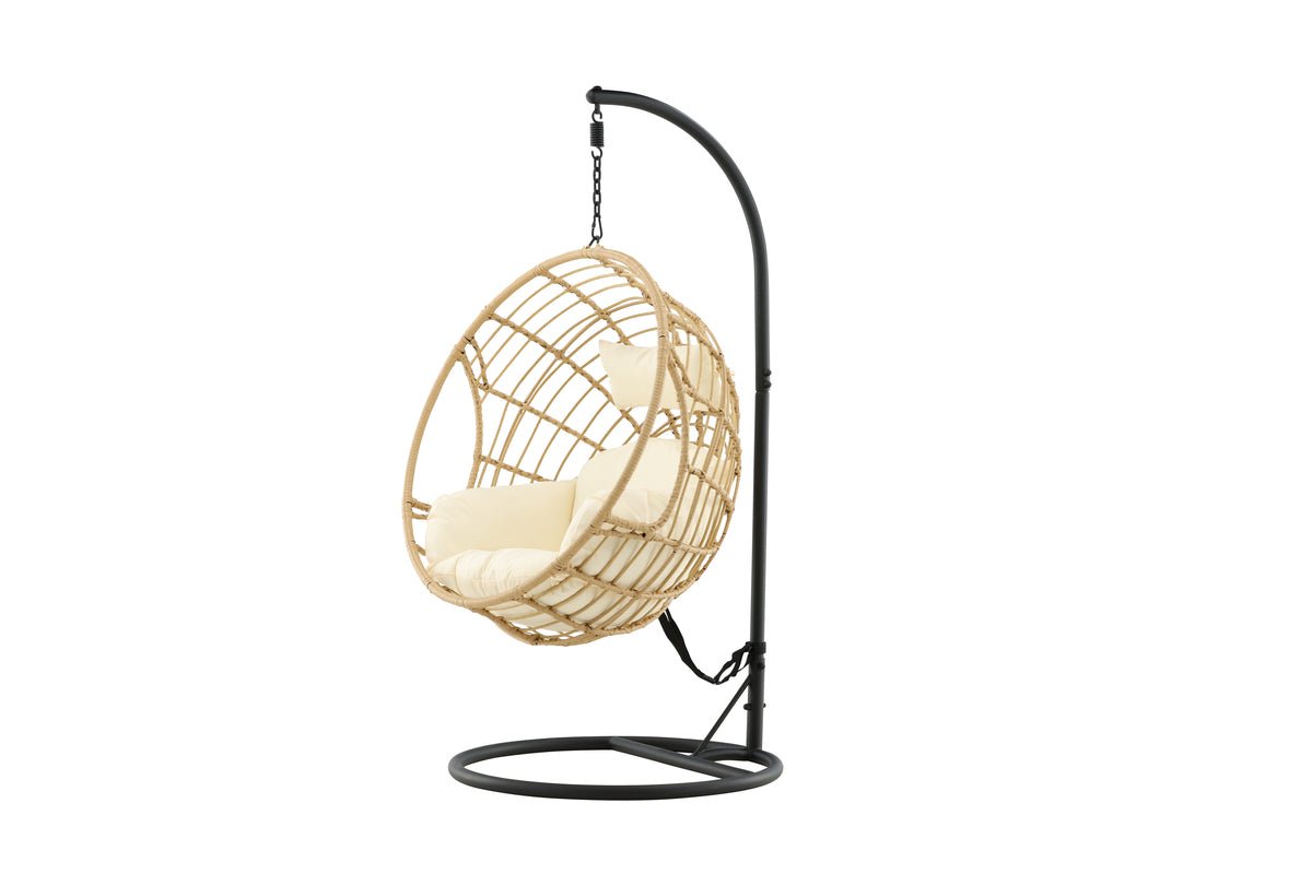 Garten Hängesessel Mercy - aus Rattan/Metall in Natur