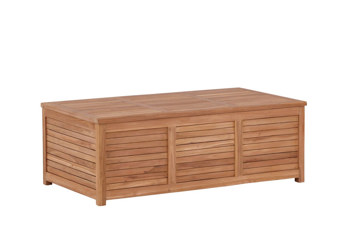 Garten Kissenbox Sorine - 46x130x70 aus Teakholz