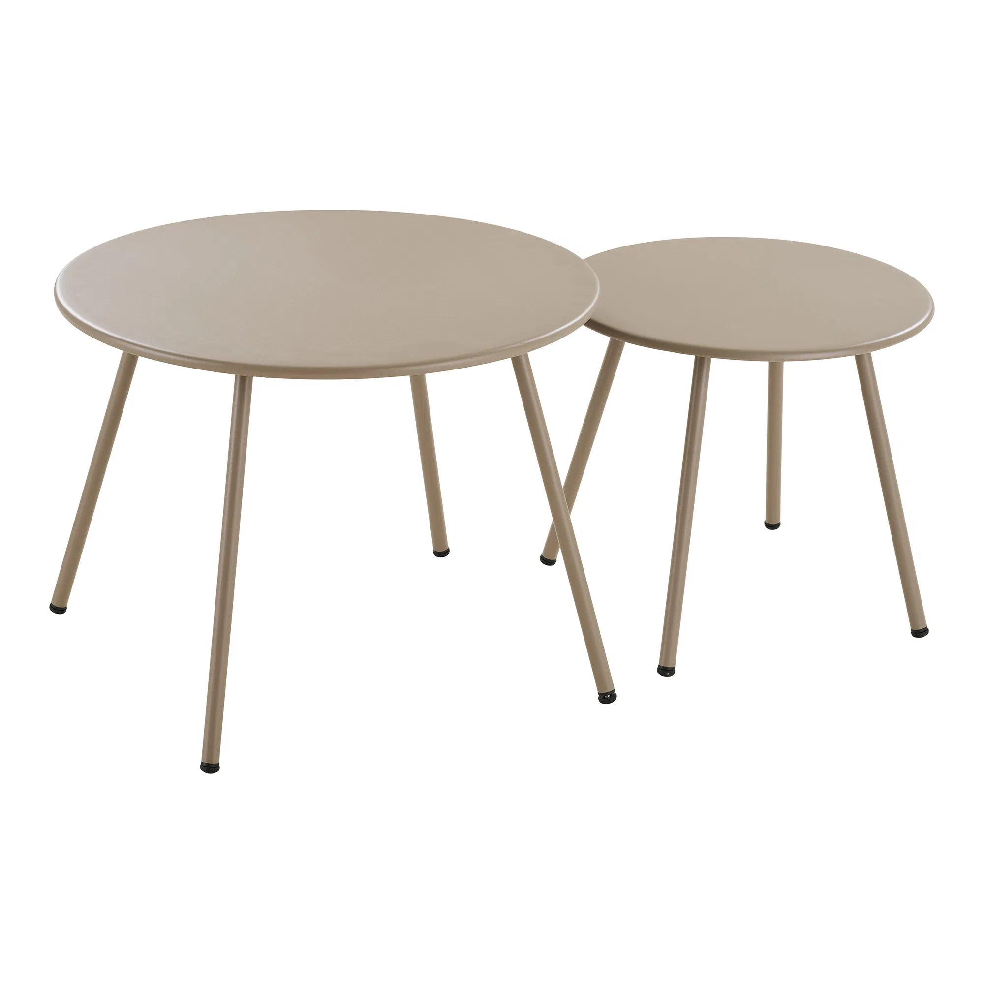 Garten Lounge Set Sandira – mit Stahlgestell in Sand und dicken Sitzpolstern