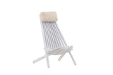 Garten-Loungesessel Active - aus Akazienholz in Weiß