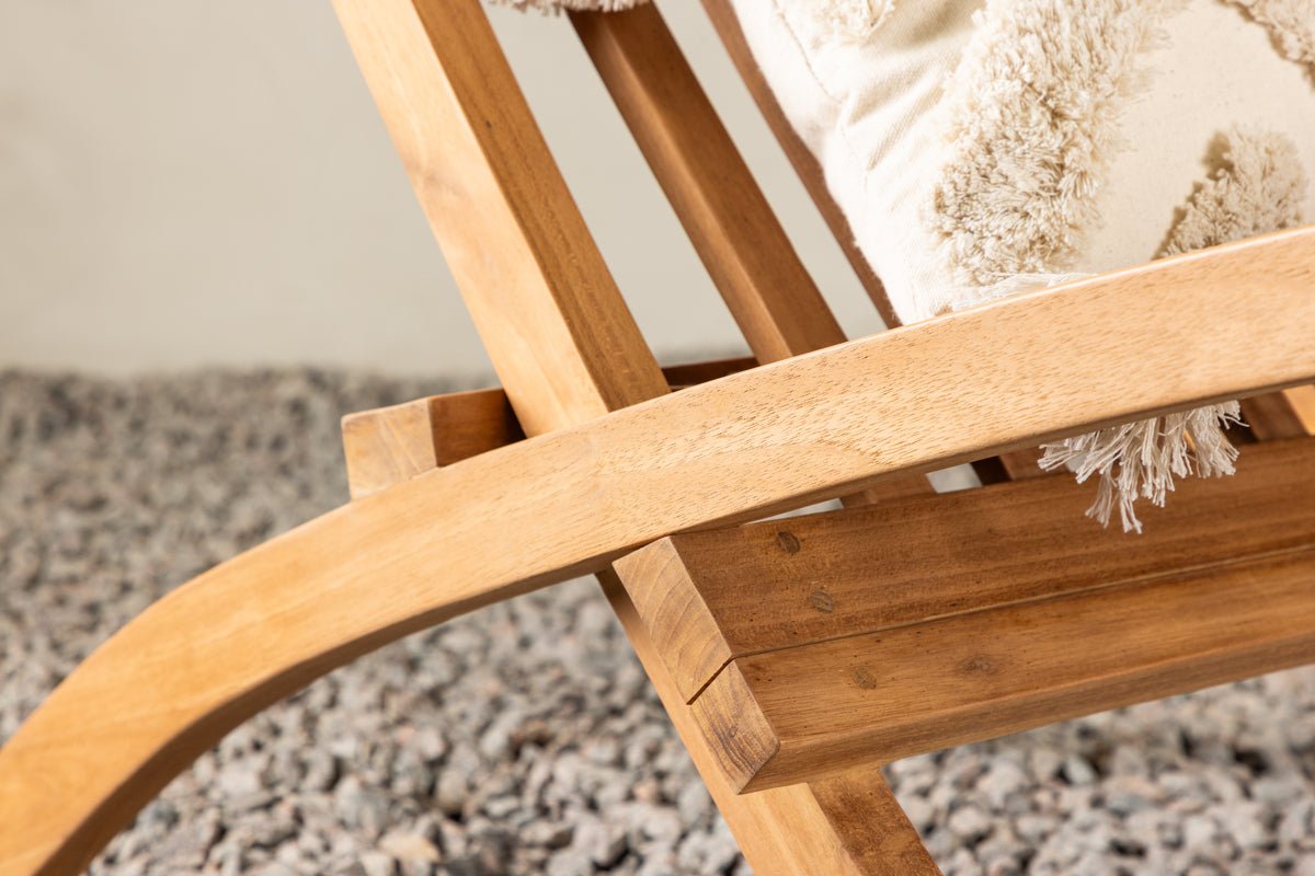 Garten- Loungesessel June - Aus Teakholz in Natur-Optik