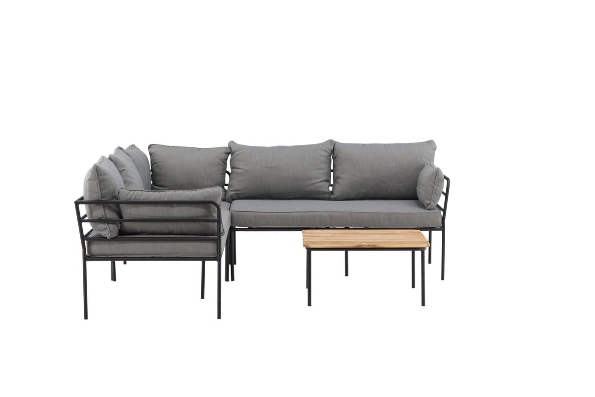 Garten Loungeset Felicita – Ecksofa mit 4 Sitzplätzen und Couchtisch