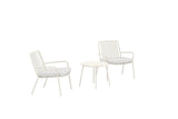 Garten Loungeset Ravo – 3-teiliges Set mit Stühlen & Tisch