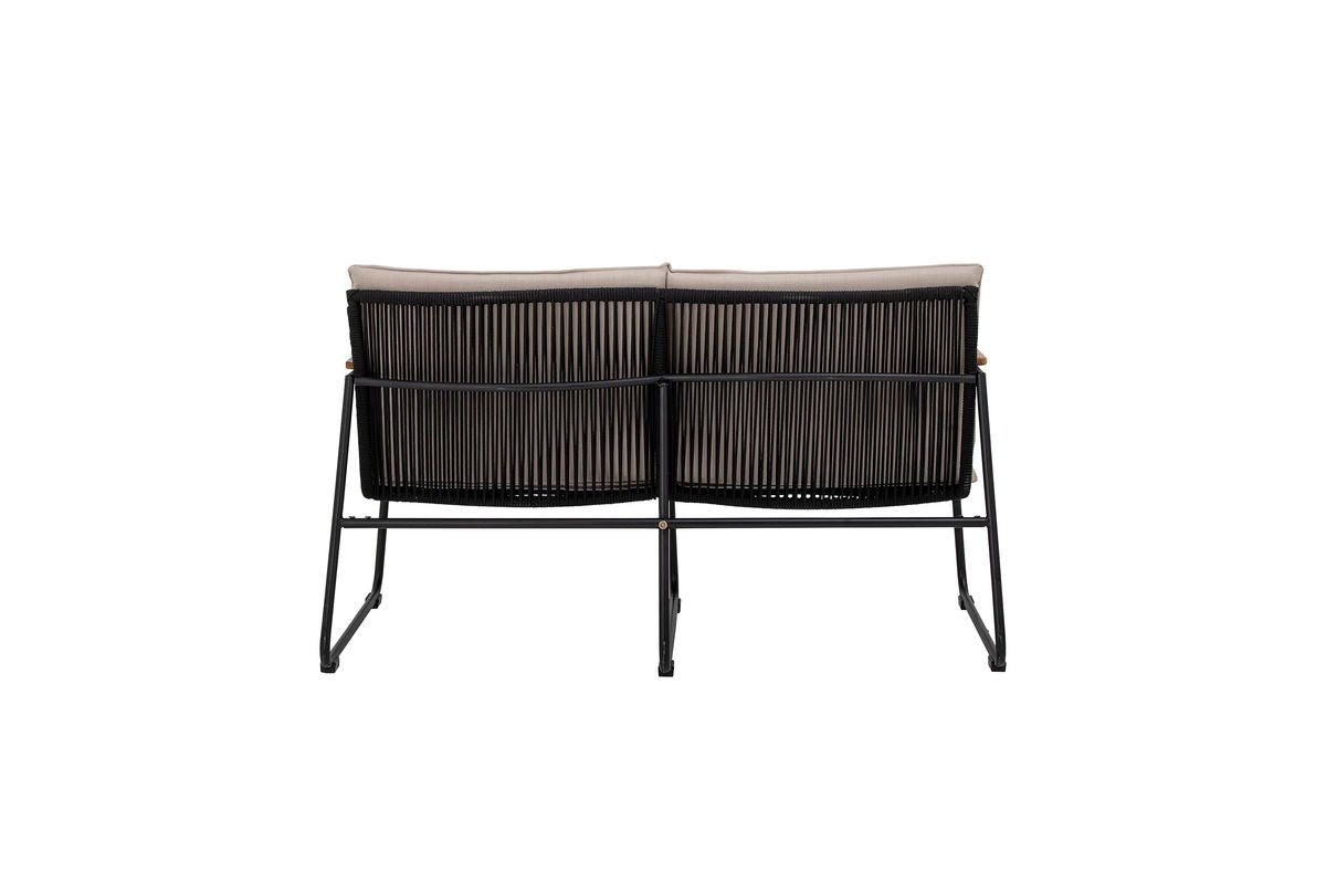 Garten-Sofa Avi – warmes Akazienholz mit geflochtener Optik