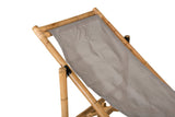 Garten Sonnenliege Coco - aus Rattan und Textilene in Naturoptik