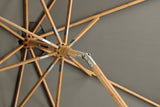 Garten Sonnenschirm Boho – Ø270 cm in wahlweise Schwarz oder Grau