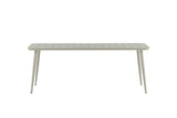 Gartentisch Imani - rechteckiger, beiger Esstisch aus Aluminium